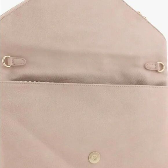 NEW Large Envelope Clutch Bag with Chain Strap Evening Purse - Picture 2 of 7